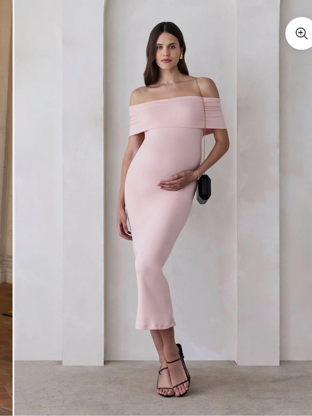 Bumpsuit Maternity Dress in Blush Pink